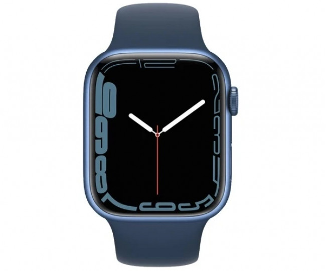 Apple Watch Series 7 GPS 45mm Blue Aluminum Case With Blue Sport Band (MKN83) б/у